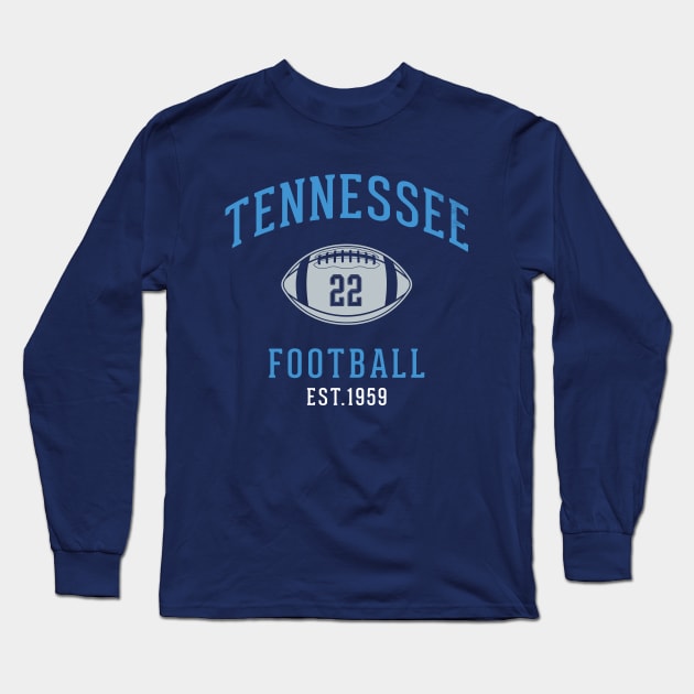 Vintage Tennessee Titans Football Tailgate Retro Party Long Sleeve T-Shirt by BooTeeQue